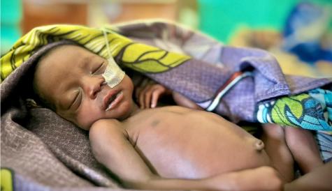 Newborn baby delivered safely