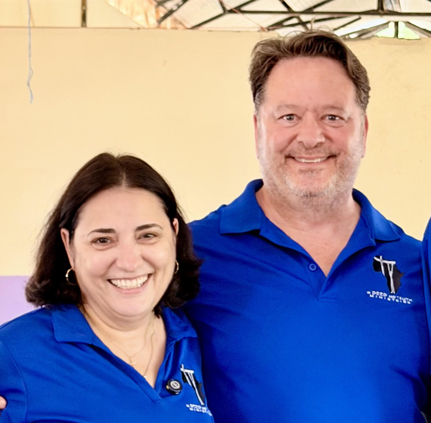 Zeke_and_Suzy-Zechman_wearing blue IDAT shirts